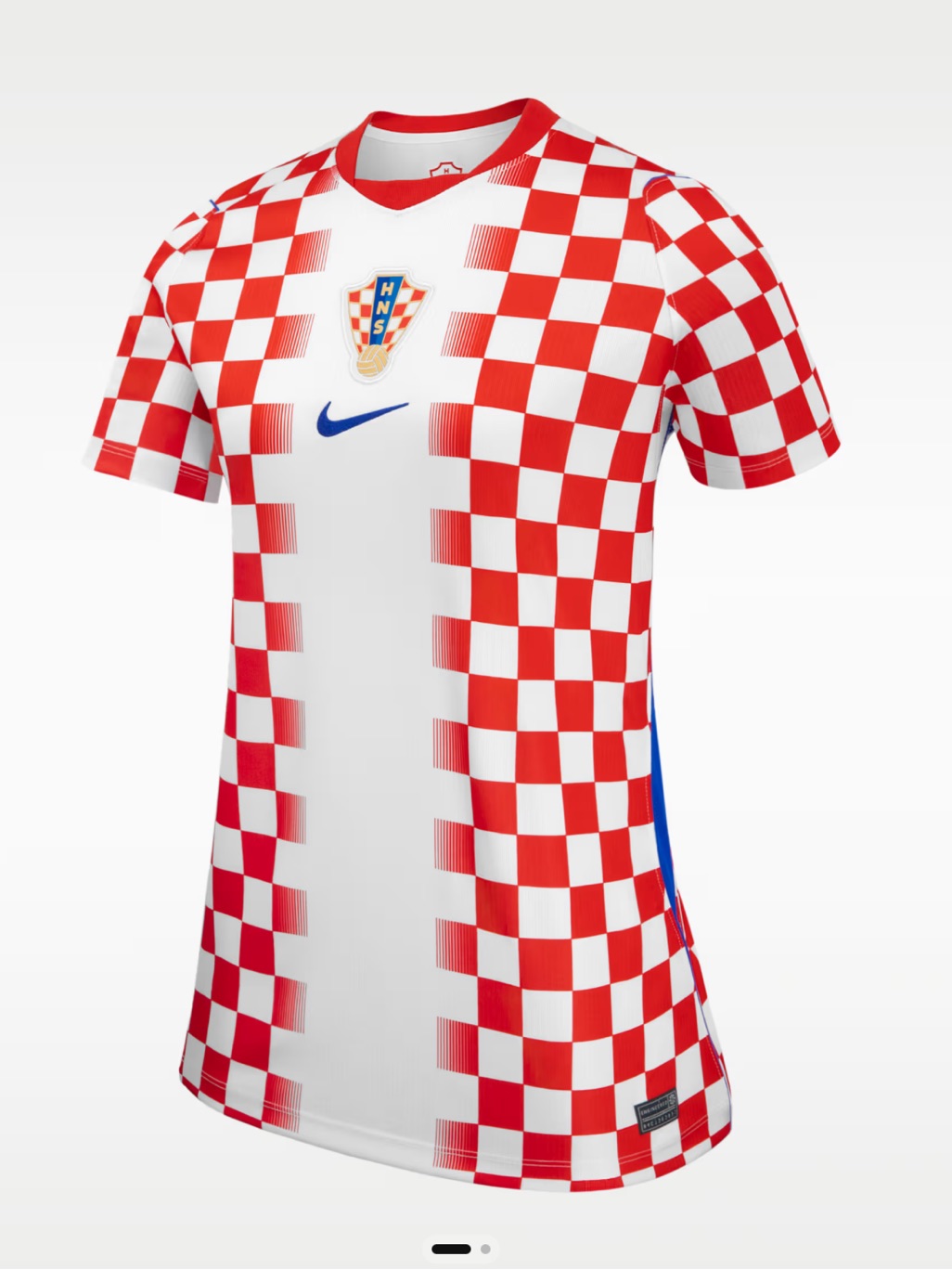 Women’s Nike Croatia Red & White Checkered Soccer World Cup Jersey Size M